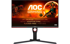 AOC Monitor Q27G3XMN/BK 27 , 2560 x 1440 (WQHD)