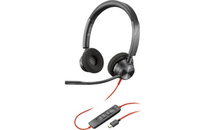 HP Headset Poly Blackwire 3320 USB-A/C, Schwarz