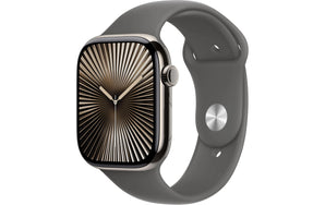 Apple Watch Series 10 46 mm LTE Natural Titanium Sport Grau S/M