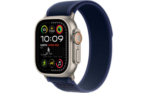 Apple Watch Ultra 2 Natural Titanium Trail Loop Blau M/L