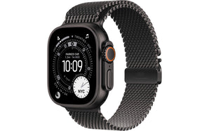 Apple Watch Ultra 3 Black Titanium Milanese Loop S