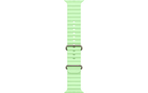 Apple Ocean Band 49 mm Neon Green Natural Titanium