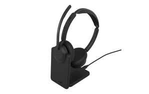 Jabra Headset Evolve3 45 Stereo MS, USB-A, Ladestation